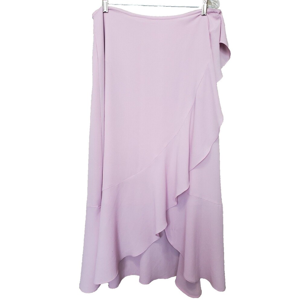 Vince Camuto Lilac Ruffle Maxi Skirt